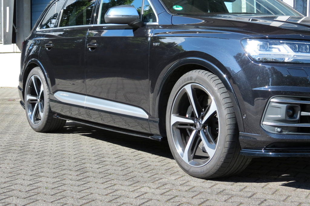 Maxton Design Seitenschweller Ansatz passend für Audi SQ7 / Q7 S-Line Mk.2 schwarz Hochglanz
