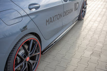 Laden Sie das Bild in den Galerie-Viewer, Maxton Design Seitenschweller Ansatz passend für V.1 BMW 1er F40 M-Paket/ M135i  schwarz Hochglanz