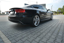 Laden Sie das Bild in den Galerie-Viewer, Maxton Design Seitenschweller Ansatz passend für Audi S5 / A5 / A5 S-Line 8T / 8T FL Sportback schwarz Hochglanz