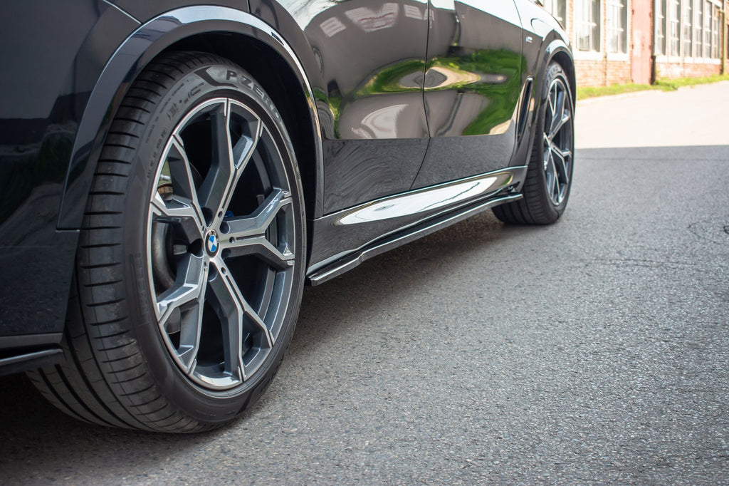 Maxton Design Seitenschweller Ansatz passend für BMW X5 G05 M Paket schwarz Hochglanz