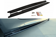 Laden Sie das Bild in den Galerie-Viewer, Maxton Design Seitenschweller Ansatz passend für BMW 5er E60/61 M Paket schwarz Hochglanz
