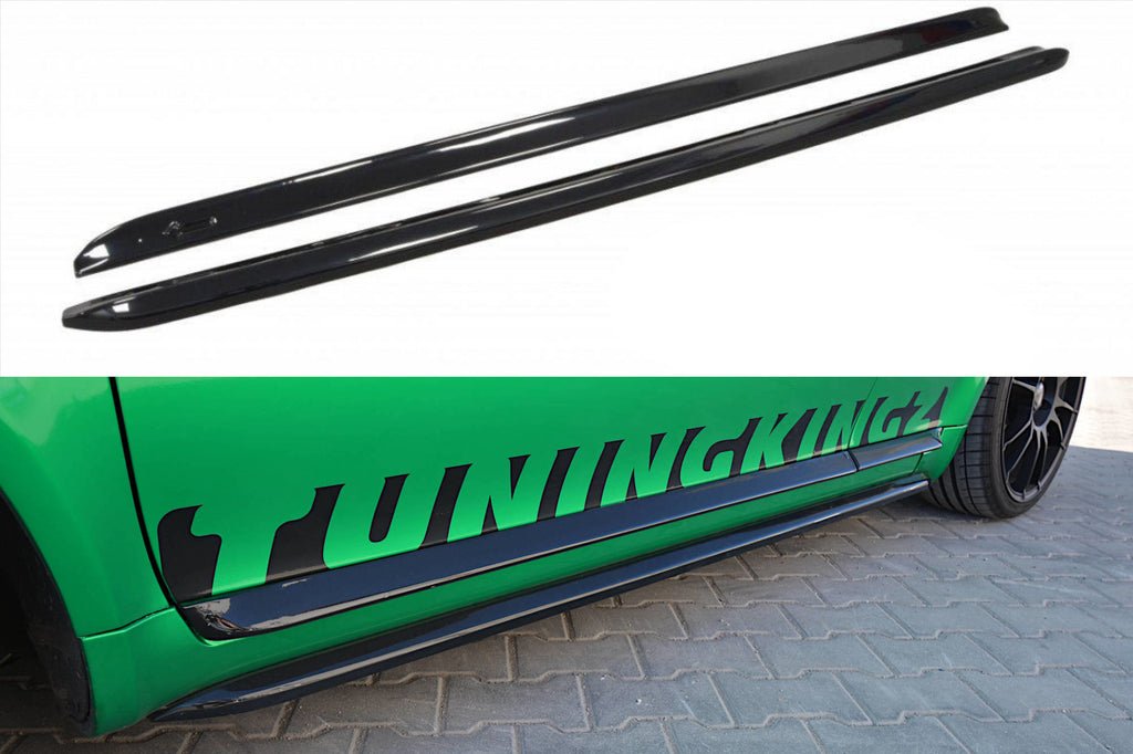 Maxton Design Seitenschweller Ansatz passend für AUDI S3 8L schwarz Hochglanz