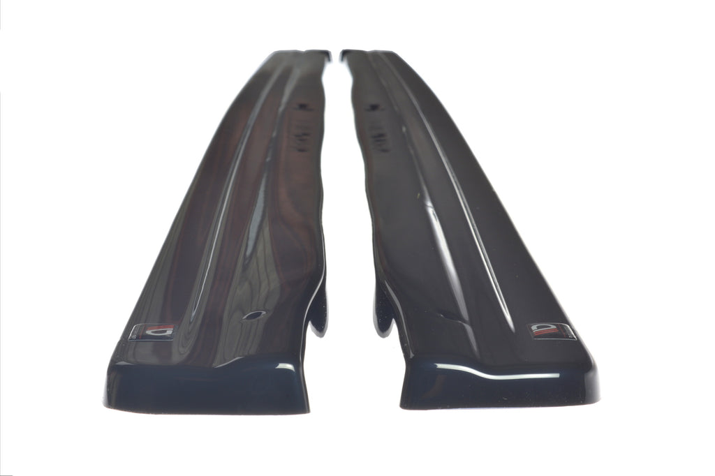 Maxton Design Seitenschweller Ansatz passend für Audi RS4 B9  schwarz Hochglanz