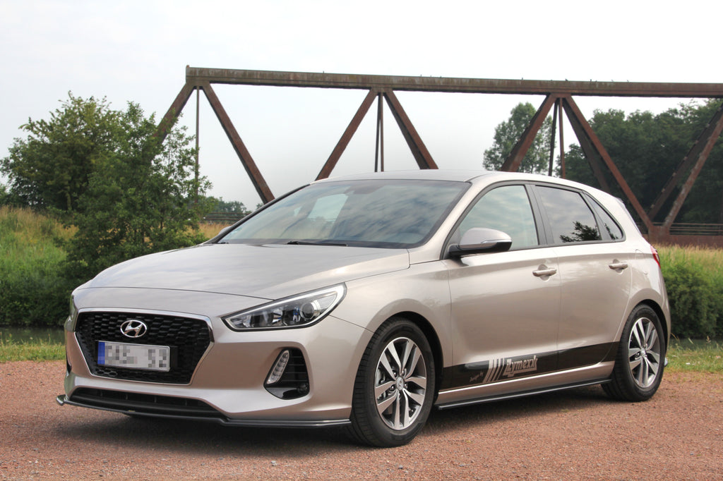 Maxton Design Seitenschweller Ansatz passend für HYUNDAI I30 MK3 HATCHBACK schwarz Hochglanz