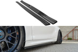 Maxton Design Seitenschweller Ansatz passend für BMW M2 F87 COUPE schwarz Hochglanz