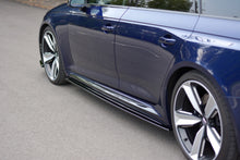 Laden Sie das Bild in den Galerie-Viewer, Maxton Design Seitenschweller Ansatz passend für Audi RS4 B9  schwarz Hochglanz