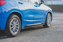 Laden Sie das Bild in den Galerie-Viewer, Maxton Design Seitenschweller Ansatz passend für BMW X2 F39 M-Paket schwarz Hochglanz