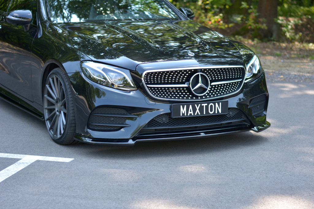 Maxton Design Front Ansatz passend für V.2 Mercedes-Benz E-Klasse W213 Coupe (C238) AMG-Line schwarz Hochglanz