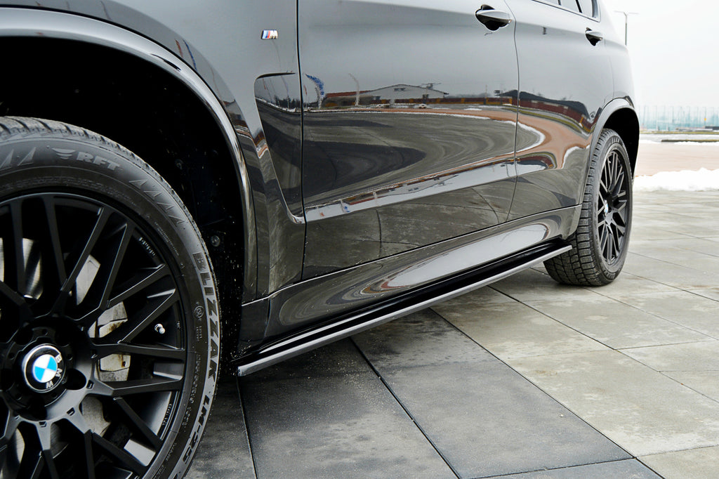 Maxton Design Seitenschweller Ansatz passend für BMW X5 F15 M50d schwarz Hochglanz
