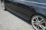 Maxton Design Seitenschweller Ansatz passend für Audi S5 / A5 / A5 S-Line 8T / 8T FL Sportback schwarz Hochglanz