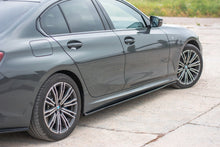 Laden Sie das Bild in den Galerie-Viewer, Maxton Design Seitenschweller Ansatz passend für BMW 3er G20 M Paket schwarz Hochglanz