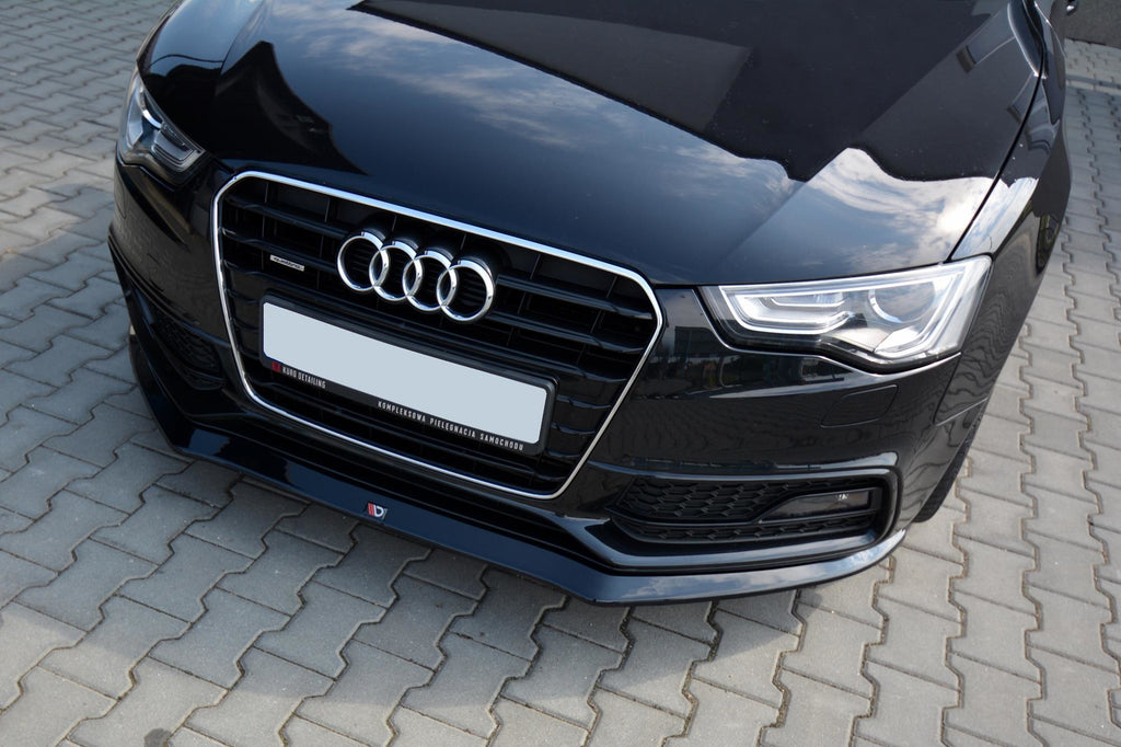Maxton Design Front Ansatz passend für V.1 Audi S5 / A5 S-Line 8T FL schwarz Hochglanz