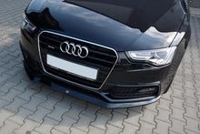 Laden Sie das Bild in den Galerie-Viewer, Maxton Design Front Ansatz passend für V.1 Audi S5 / A5 S-Line 8T FL schwarz Hochglanz
