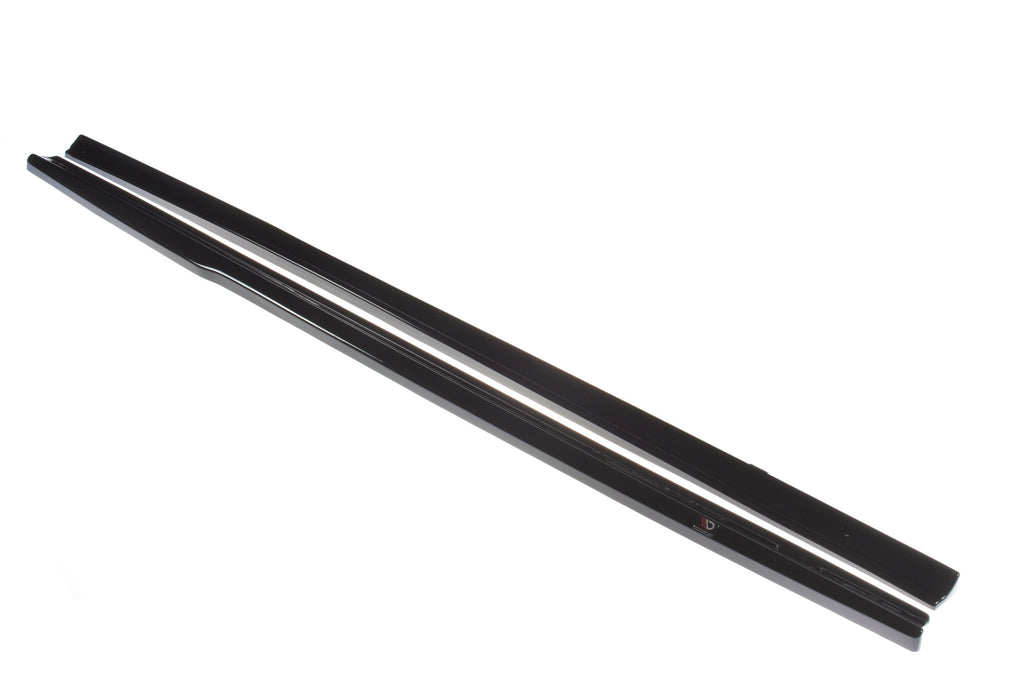 Maxton Design Seitenschweller Ansatz passend für Audi S3 / A3 S-Line 8V / 8V FL Hatchback schwarz Hochglanz