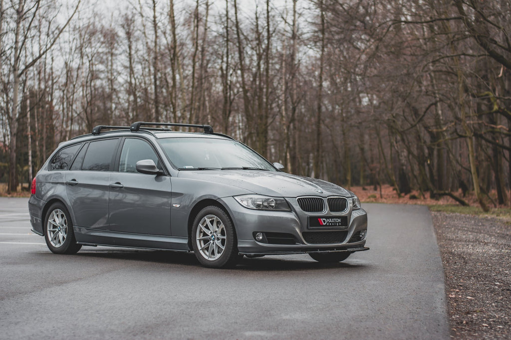 Maxton Design Seitenschweller Ansatz passend für BMW 3er E90/E91 Facelift schwarz Hochglanz