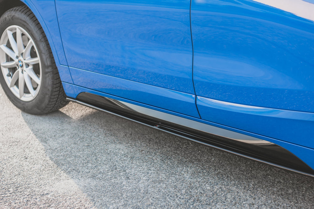 Maxton Design Seitenschweller Ansatz passend für BMW X2 F39 M-Paket schwarz Hochglanz