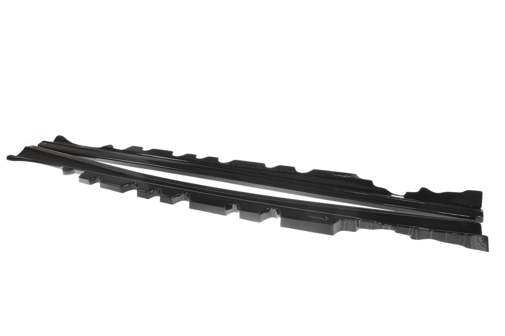 Maxton Design Seitenschweller Ansatz passend für Mercedes-Benz E-Klasse W207 Coupe AMG-Line schwarz Hochglanz