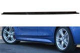 Maxton Design Seitenschweller Ansatz passend für BMW 3er F30 PHASE-II SEDAN M-SPORT schwarz Hochglanz