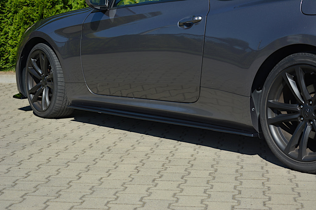 Maxton Design Seitenschweller Ansatz passend für HYUNDAI GENESIS COUPE MK.1 schwarz Hochglanz