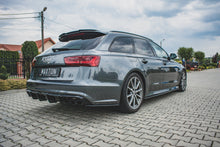 Laden Sie das Bild in den Galerie-Viewer, Maxton Design Spoiler CAP passend für passend für Audi S6 / A6 S-Line C7 Avant schwarz Hochglanz schwarz Hochglanz