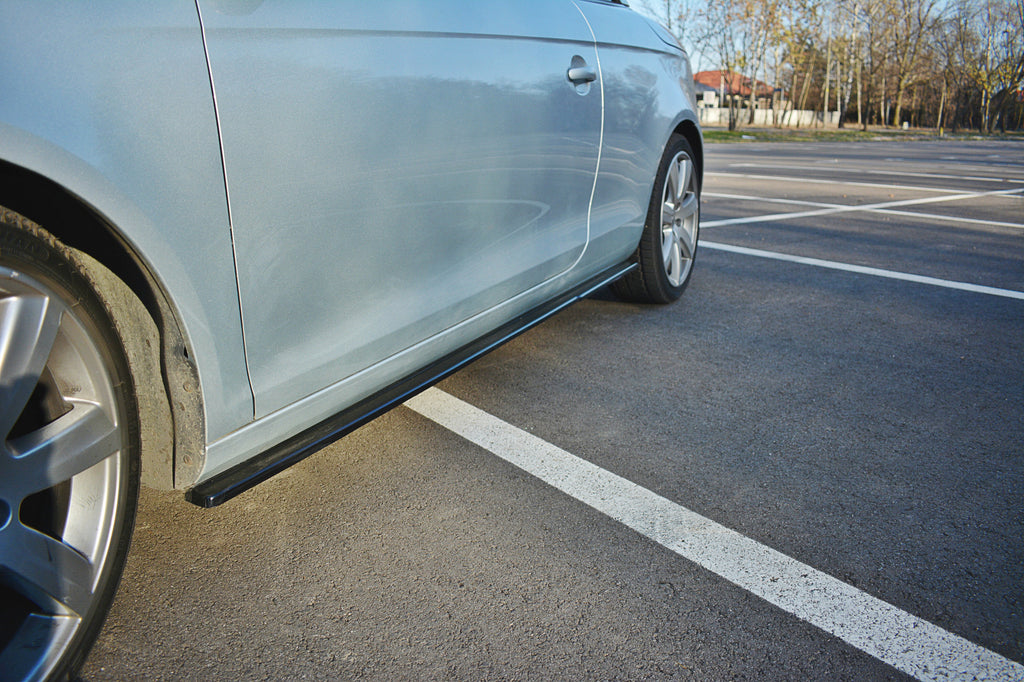 Maxton Design Seitenschweller Ansatz passend für VW EOS schwarz Hochglanz