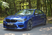 Laden Sie das Bild in den Galerie-Viewer, Maxton Design Seitenschweller Ansatz passend für BMW M5 F90 schwarz Hochglanz