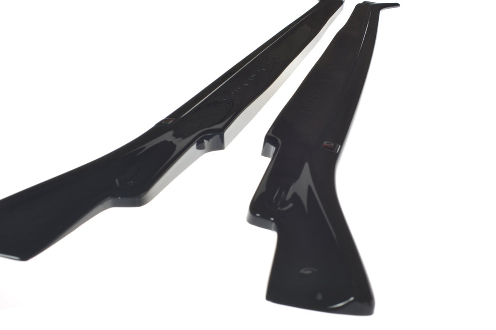 Maxton Design Seitenschweller Ansatz passend für BMW X5 E70 Facelift M Paket schwarz Hochglanz