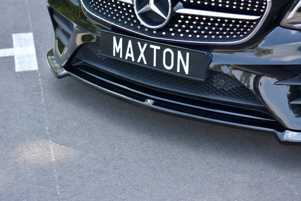 Maxton Design Front Ansatz passend für V.2 Mercedes-Benz E-Klasse W213 Coupe (C238) AMG-Line schwarz Hochglanz
