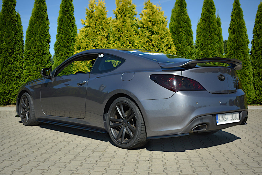 Maxton Design Seitenschweller Ansatz passend für HYUNDAI GENESIS COUPE MK.1 schwarz Hochglanz
