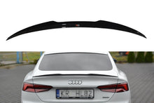 Laden Sie das Bild in den Galerie-Viewer, Maxton Design Spoiler CAP passend für Audi A5 S-Line F5 Sportback schwarz Hochglanz
