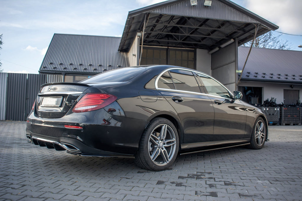 Maxton Design Seitenschweller Ansatz passend für Mercedes-Benz E43 AMG / AMG-Line W213 schwarz Hochglanz