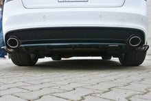 Laden Sie das Bild in den Galerie-Viewer, Maxton Design Mittlerer Diffusor Heck Ansatz passend für AUDI A5 S-LINE Facelift DTM LOOK schwarz Hochglanz