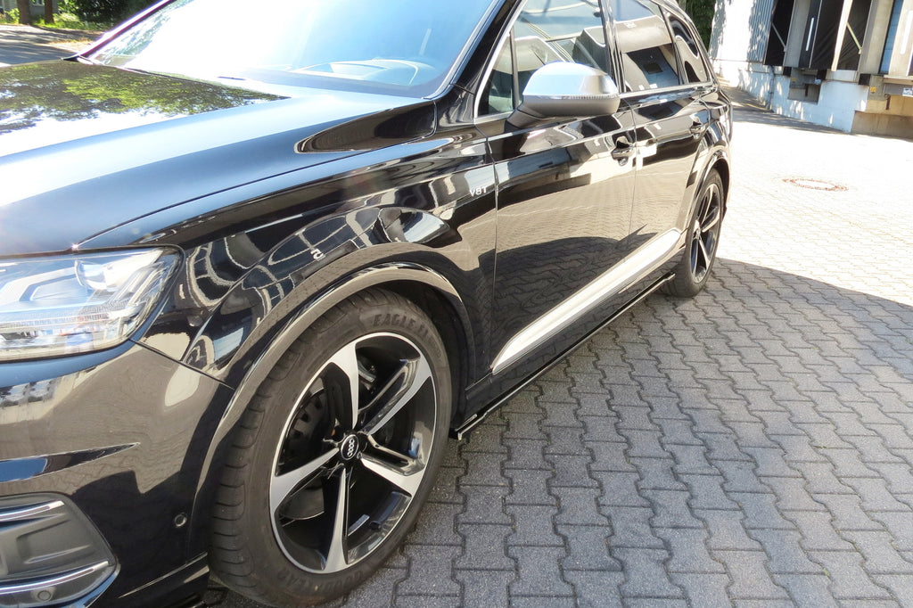 Maxton Design Seitenschweller Ansatz passend für Audi SQ7 / Q7 S-Line Mk.2 schwarz Hochglanz