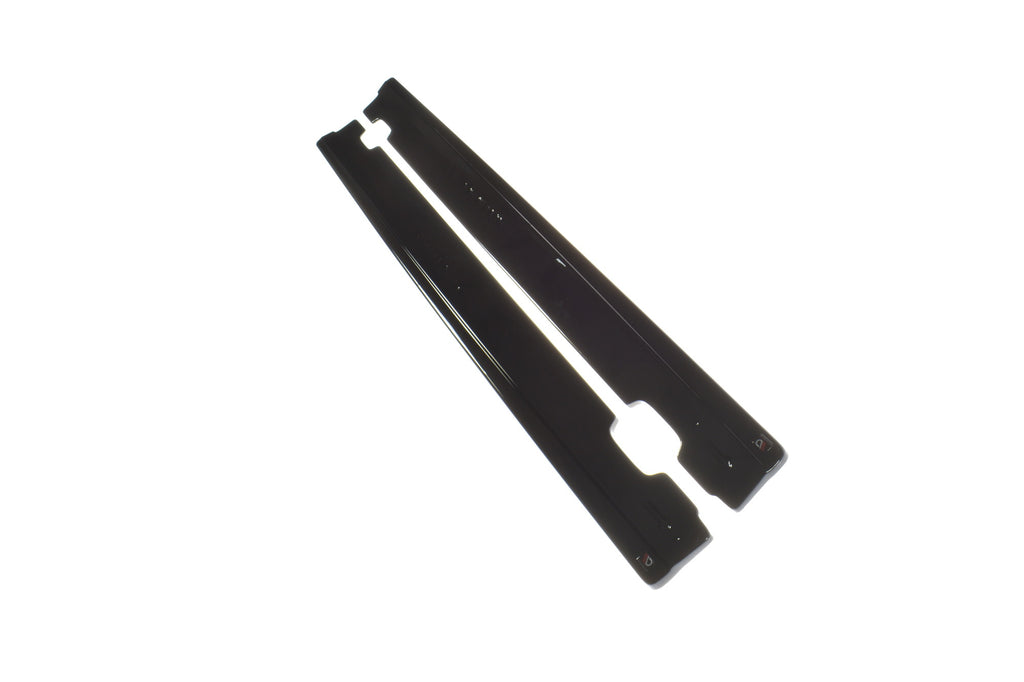 Maxton Design Seitenschweller Ansatz passend für V.1 Hyundai I30 N Mk3 Hatchback / Fastback schwarz Hochglanz