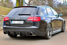 Laden Sie das Bild in den Galerie-Viewer, Maxton Design Seitenschweller Ansatz passend für Audi RS6 C6 schwarz Hochglanz