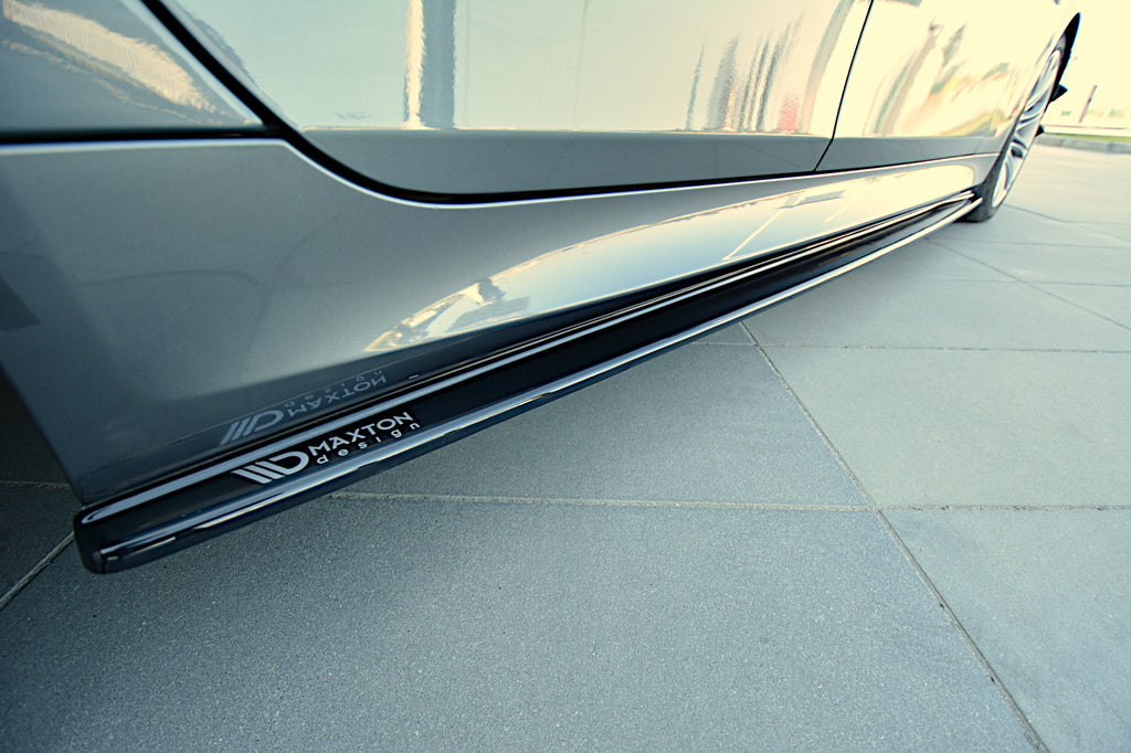 Maxton Design Seitenschweller Ansatz passend für BMW 5er E60/61 M Paket schwarz Hochglanz