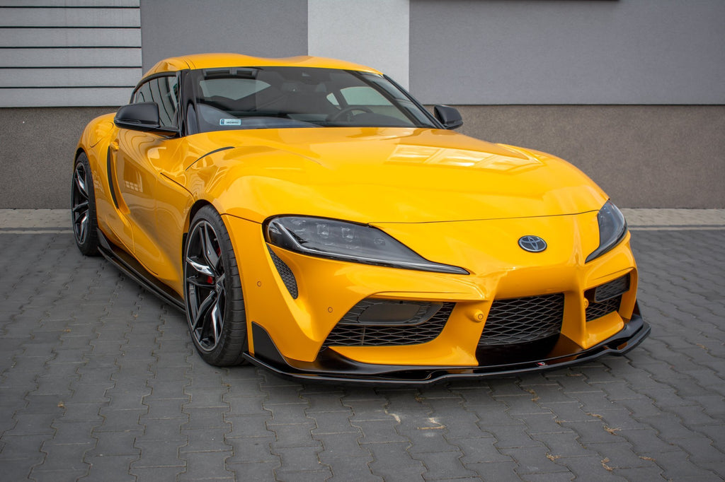 Maxton Design Seitenschweller Ansatz passend für V.1 Toyota Supra Mk5 schwarz Hochglanz