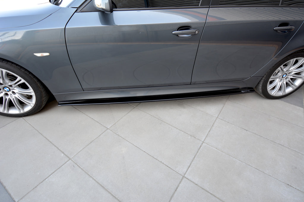 Maxton Design Seitenschweller Ansatz passend für BMW 5er E60/61 M Paket schwarz Hochglanz