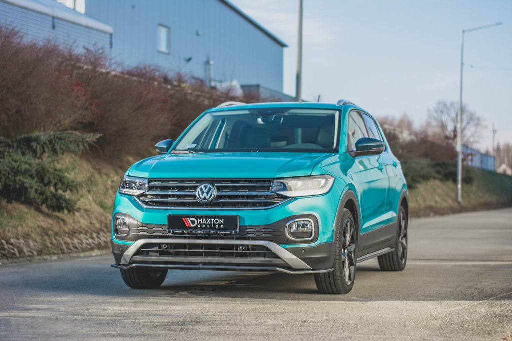 Maxton Design Seitenschweller Ansatz passend für Volkswagen T-Cross schwarz Hochglanz
