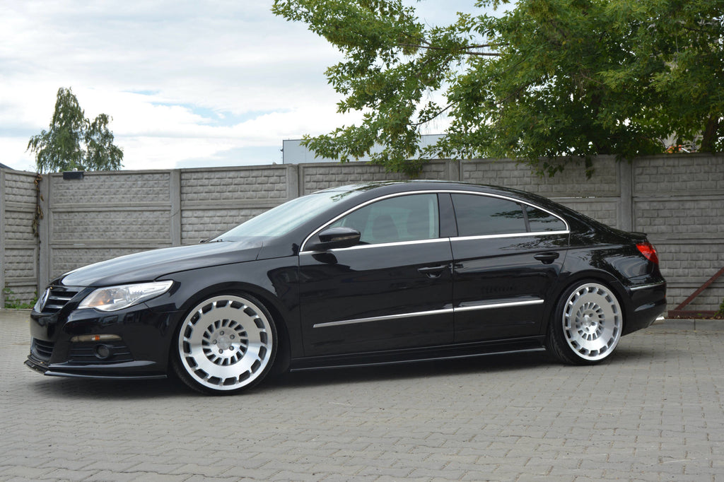 Maxton Design Seitenschweller Ansatz passend für VW PASSAT CC STANDARD schwarz Hochglanz