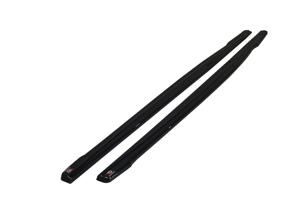 Maxton Design Seitenschweller Ansatz passend für V.2. BMW 1er F20/F21 M-POWER FACELIFT schwarz Hochglanz