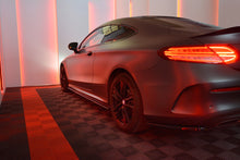 Laden Sie das Bild in den Galerie-Viewer, Maxton Design Seitenschweller Ansatz passend für MERCEDES- BENZ C-KLASSE W205 COUPE AMG-LINE schwarz Hochglanz