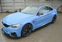 Laden Sie das Bild in den Galerie-Viewer, Maxton Design Seitenschweller Ansatz passend für BMW M4 F82 schwarz Hochglanz