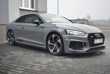 Laden Sie das Bild in den Galerie-Viewer, Maxton Design Seitenschweller Ansatz passend für Audi RS5 F5 Coupe schwarz Hochglanz