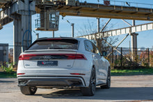 Laden Sie das Bild in den Galerie-Viewer, Maxton Design Heck Ansatz Flaps Diffusor passend für Audi Q8 S-line schwarz Hochglanz
