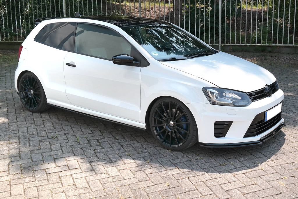 Maxton Design Seitenschweller Ansatz passend für VOLKSWAGEN POLO MK5 R WRC schwarz Hochglanz
