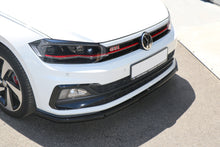 Laden Sie das Bild in den Galerie-Viewer, Maxton Design Front Ansatz passend für V.1 VW POLO MK6 GTI schwarz Hochglanz