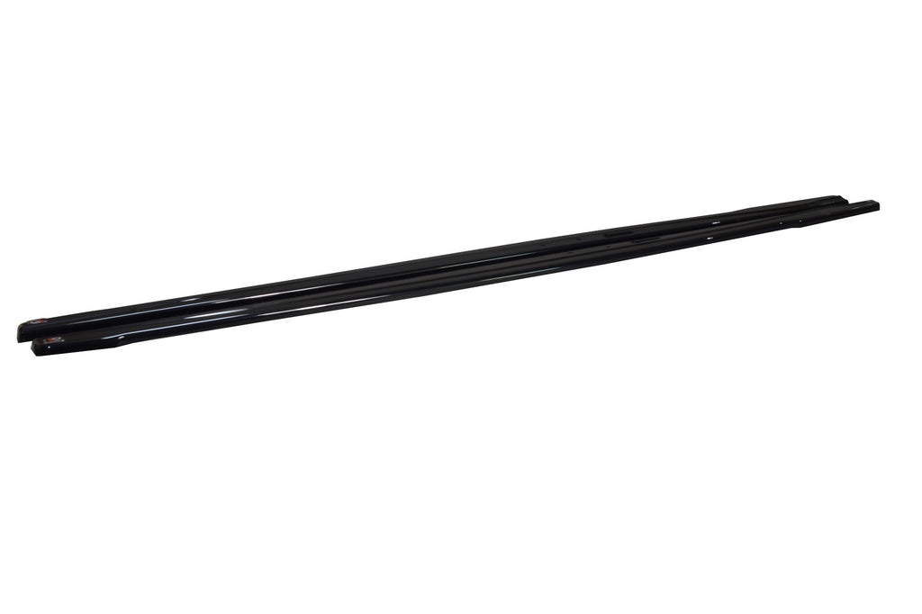 Maxton Design Seitenschweller Ansatz passend für V.2. BMW 1er F20/F21 M-POWER FACELIFT schwarz Hochglanz