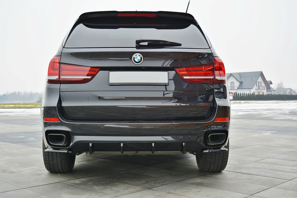 Maxton Design Diffusor Heck Ansatz passend für BMW X5 F15 M50d schwarz Hochglanz