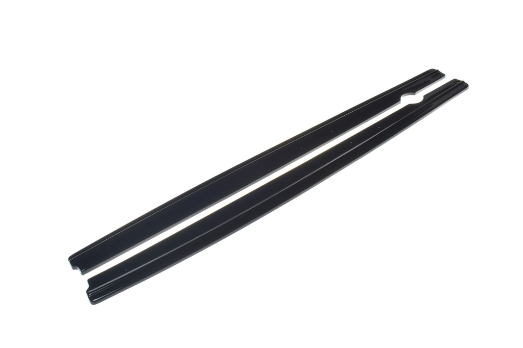 Maxton Design Seitenschweller Ansatz passend für BMW X3 F25 M-Paket Facelift schwarz Hochglanz